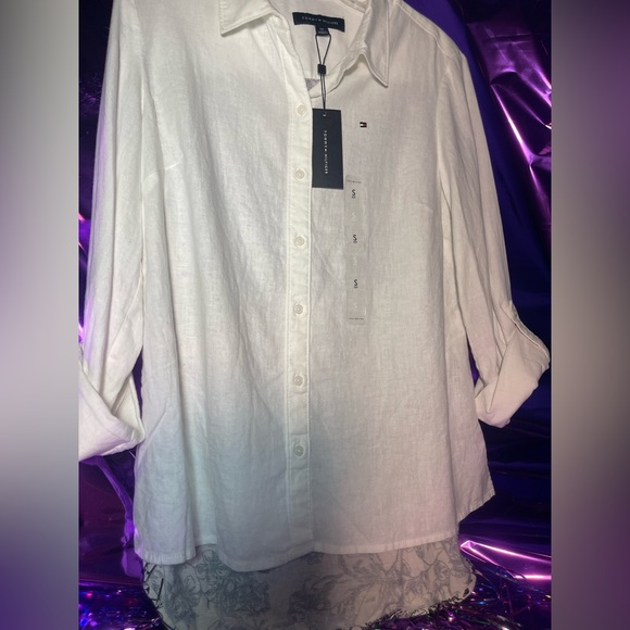 Tropical Breeze Women Button Blouse - Picture 5 of 9